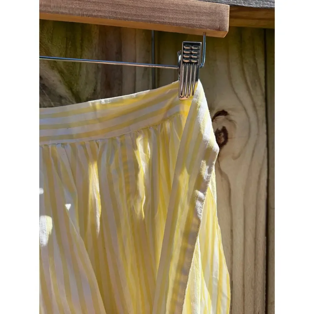 Vintage Butter Stripe Wrap Apron
